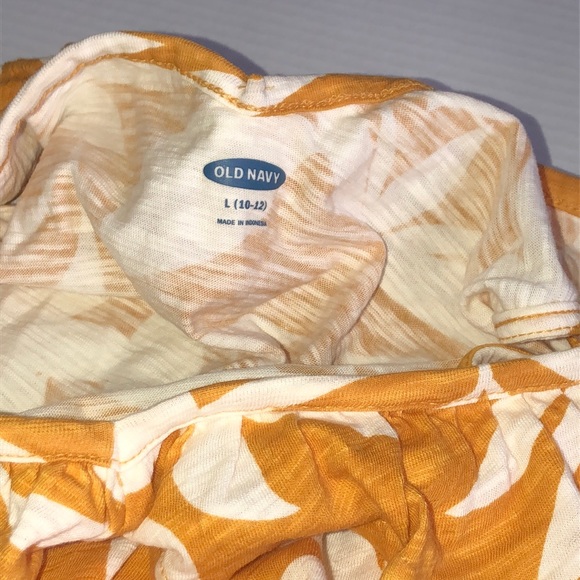 Old Navy Girls Gold Flow Top - Picture 6 of 8